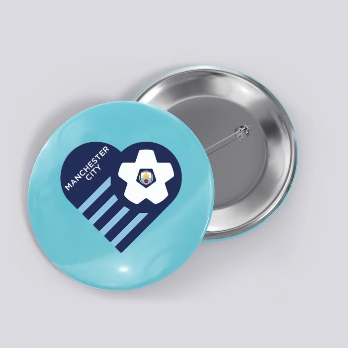 Cool Love Man City Soccer Team Button