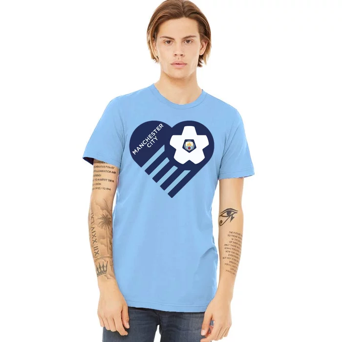 Cool Love Man City Soccer Team Premium T-Shirt