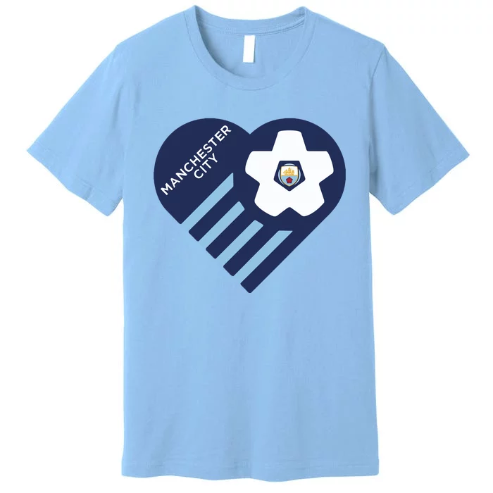 Cool Love Man City Soccer Team Premium T-Shirt