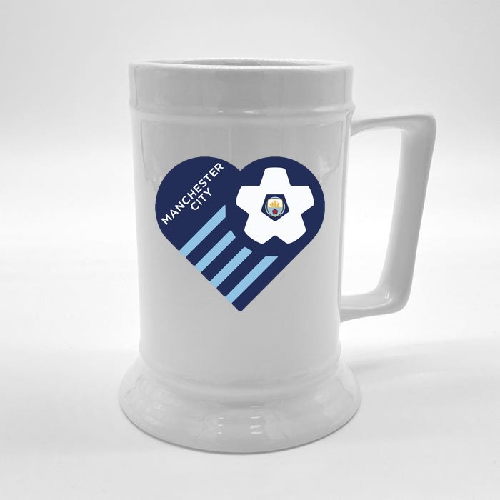 Cool Love Man City Soccer Team Front & Back Beer Stein