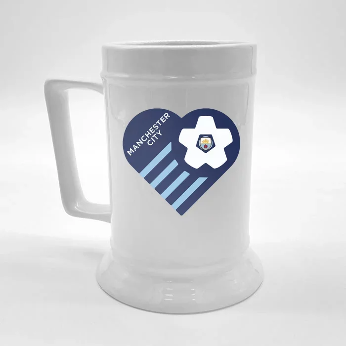 Cool Love Man City Soccer Team Front & Back Beer Stein