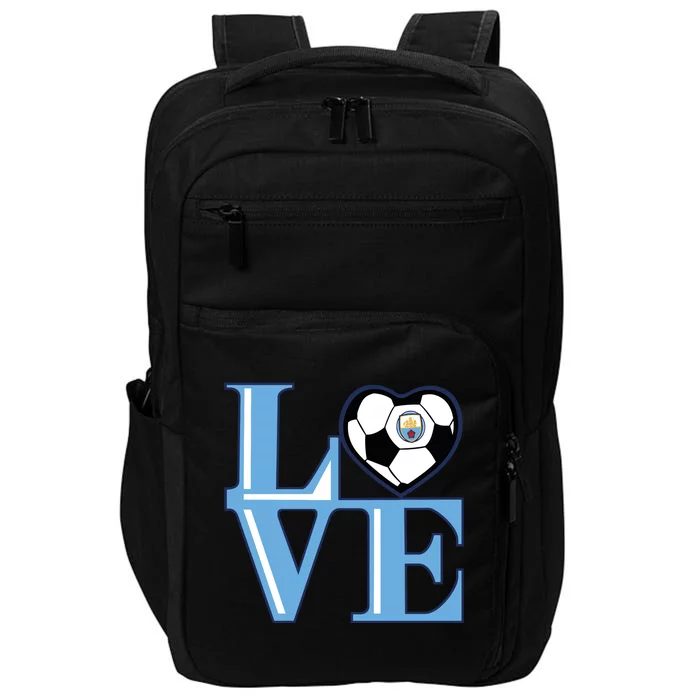 Cool Love Man City Soccer Team Impact Tech Backpack