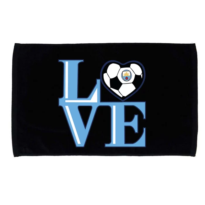 Cool Love Man City Soccer Team Microfiber Hand Towel