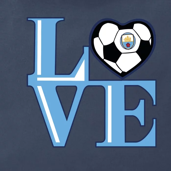 Cool Love Man City Soccer Team Zip Tote Bag