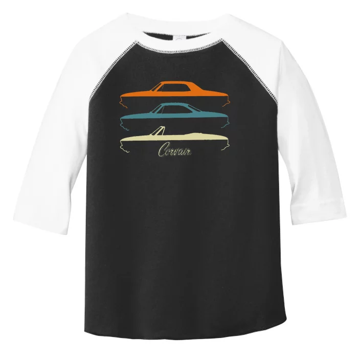 Corvair Late Model Slihouettes 1965 1966 1967 1968 1969 Toddler Fine Jersey T-Shirt