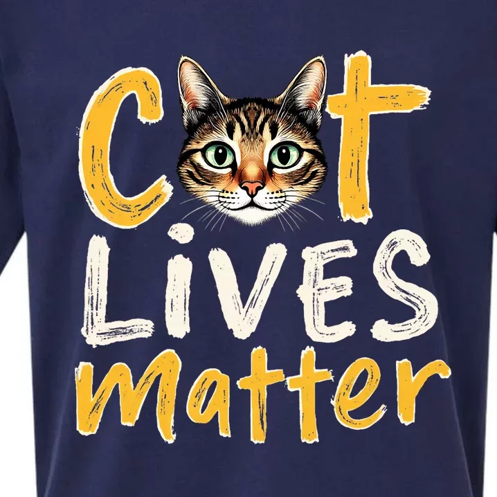 Cat Lives Matter Sueded Cloud Jersey T-Shirt