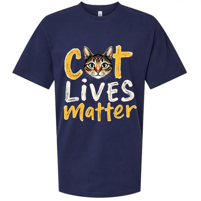 Cat Lives Matter Sueded Cloud Jersey T-Shirt