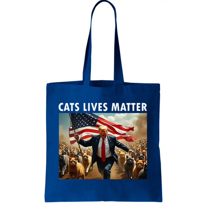 Cat Lives Matter Pres Election 2024 Cats Dogs Pets Tote Bag