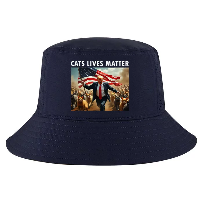 Cat Lives Matter Pres Election 2024 Cats Dogs Pets Cool Comfort Performance Bucket Hat