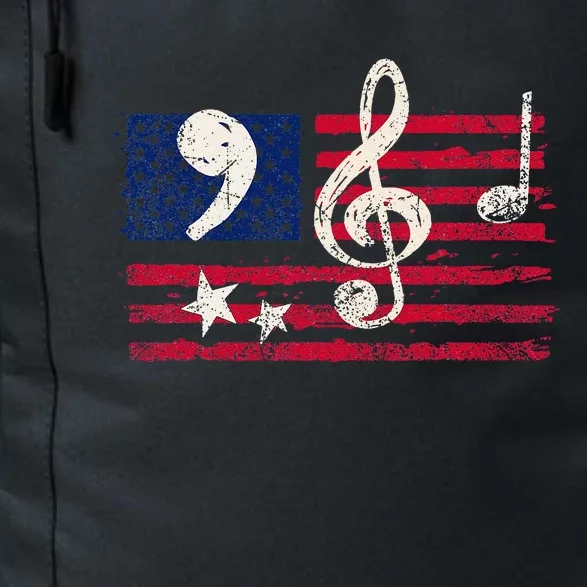 Comma La Music Notes Music Teacher Elections Kamala Harris Daily Commute Backpack