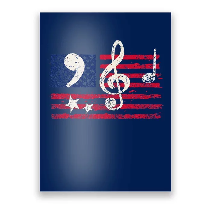 Comma La Music Notes Music Teacher Elections Kamala Harris Poster