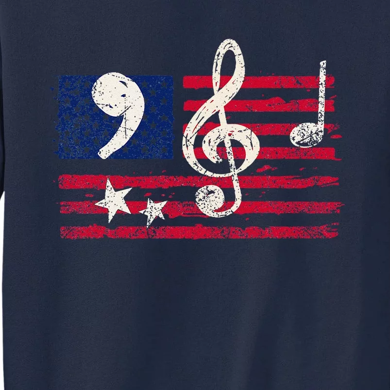 Comma La Music Notes Music Teacher Elections Kamala Harris Tall Sweatshirt