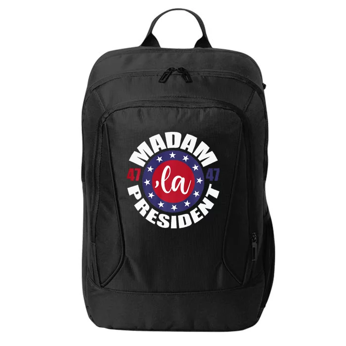 Comma La Madam President 47 Harris For President 2024 City Backpack