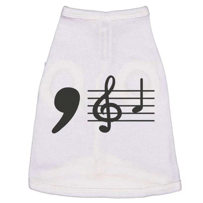 Comma La Music Notes Kamala Harris Music Teacher Elections Gift Doggie Tank