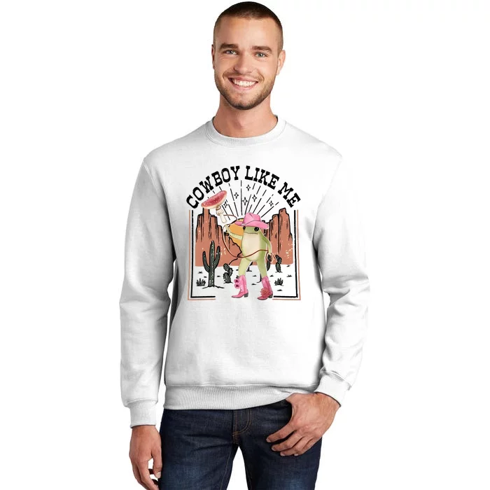 Cowboy Like Me Frog Funny Sweatshirt