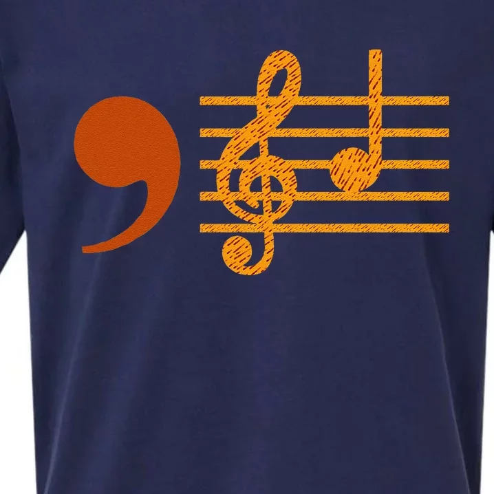 Comma La Music Notes Kamala Music Teacher Sueded Cloud Jersey T-Shirt