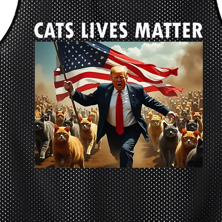 Cat Lives Matter Pres Election 2024 Cats Dogs Pets Mesh Reversible Basketball Jersey Tank