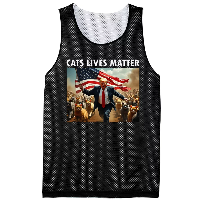 Cat Lives Matter Pres Election 2024 Cats Dogs Pets Mesh Reversible Basketball Jersey Tank