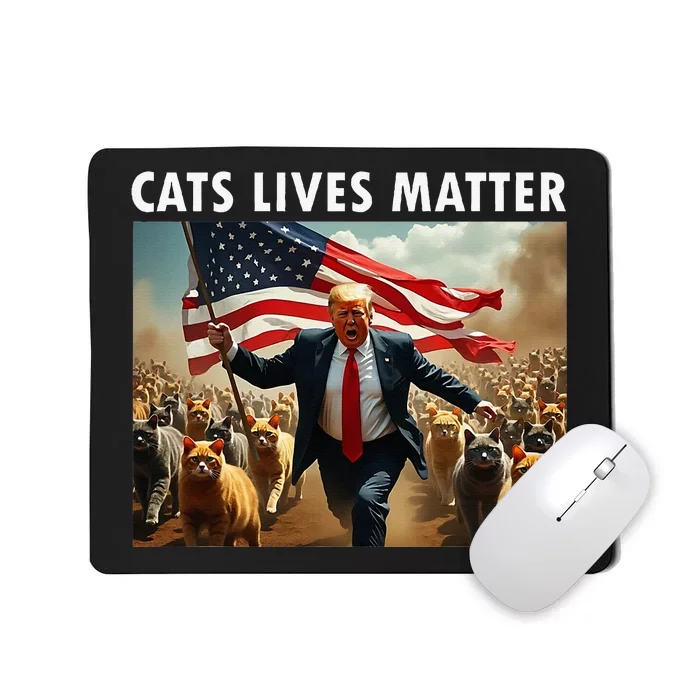 Cat Lives Matter Pres Election 2024 Cats Dogs Pets Mousepad