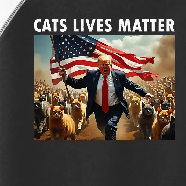 Cat Lives Matter Pres Election 2024 Cats Dogs Pets Toddler Fine Jersey T-Shirt