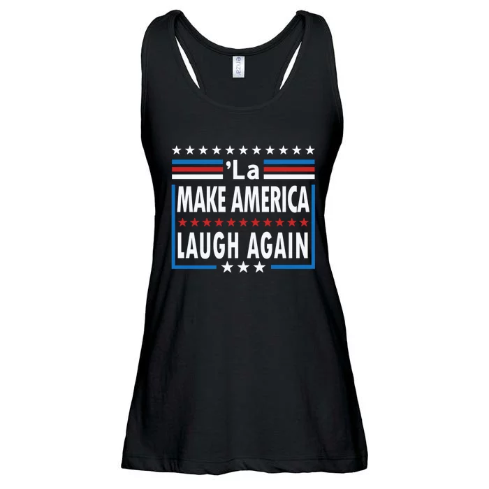 Comma La Make America Laugh Again Funny Election 2024 Ladies Essential Flowy Tank