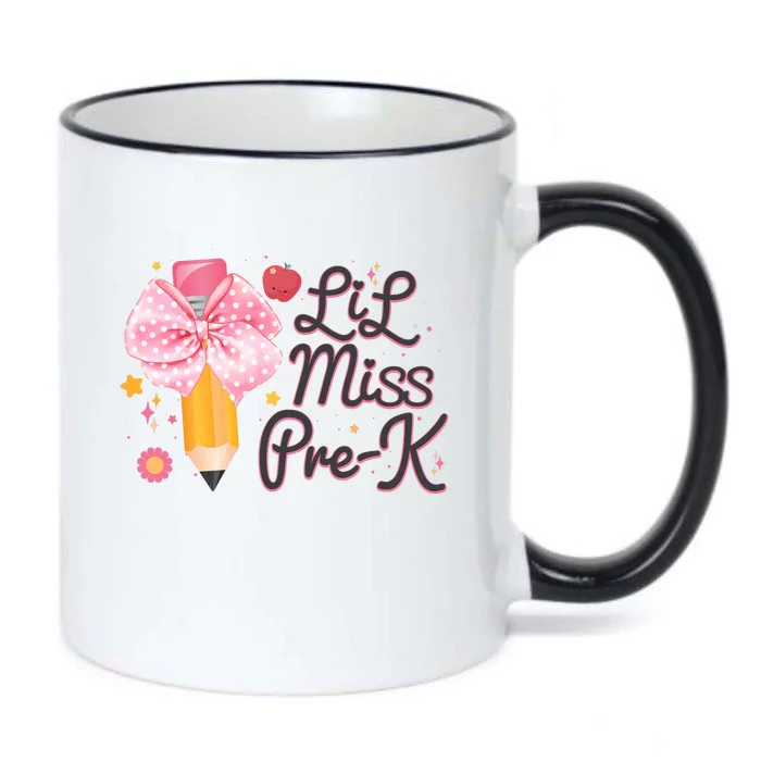 Cute Lil Miss Pre K Pre School New School Year Black Color Changing Mug