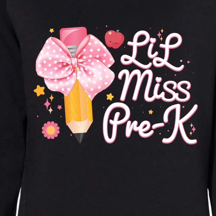 Cute Lil Miss Pre K Pre School New School Year Womens California Wash Sweatshirt