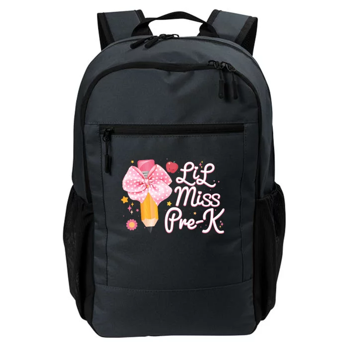 Cute Lil Miss Pre K Pre School New School Year Daily Commute Backpack