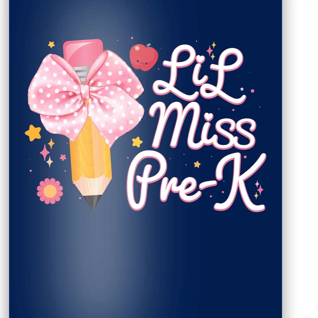 Cute Lil Miss Pre K Pre School New School Year Poster