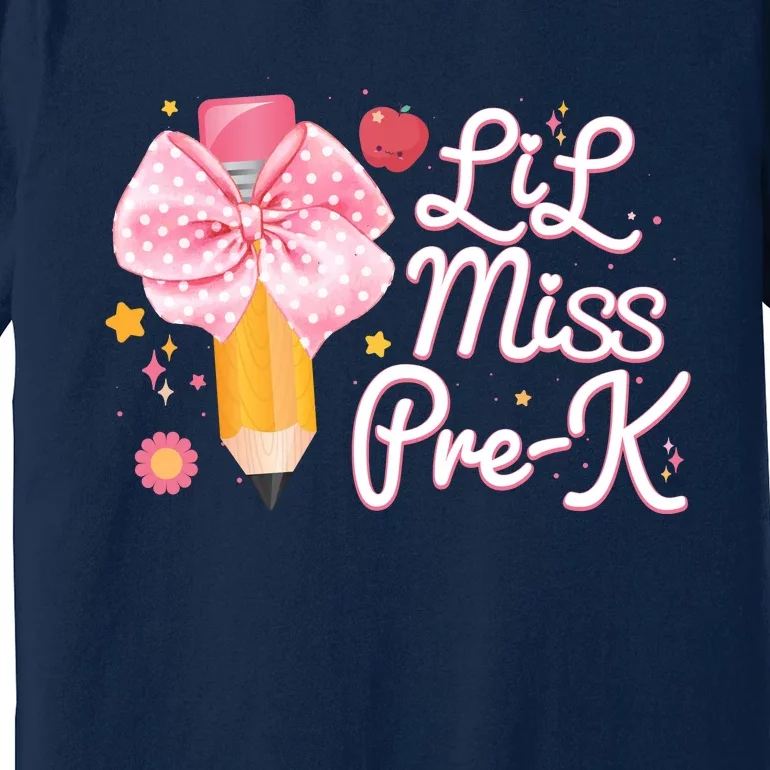 Cute Lil Miss Pre K Pre School New School Year Premium T-Shirt