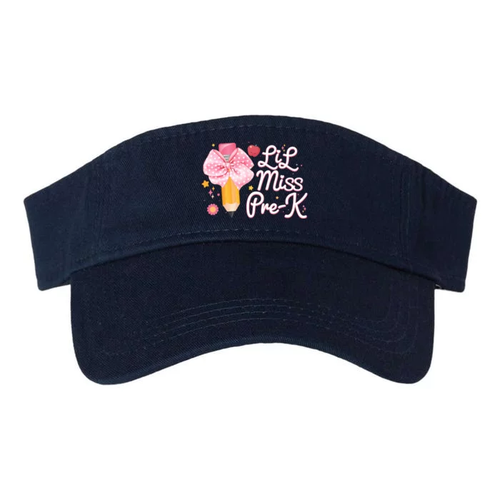 Cute Lil Miss Pre K Pre School New School Year Valucap Bio-Washed Visor