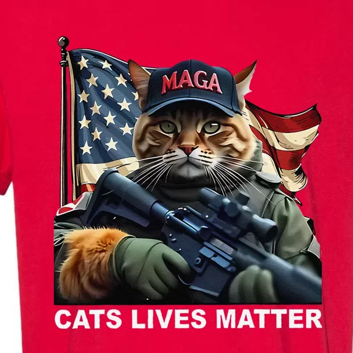 Cats Lives Matter Funny Trump 2024 Cat Maga Gift Garment-Dyed Heavyweight T-Shirt