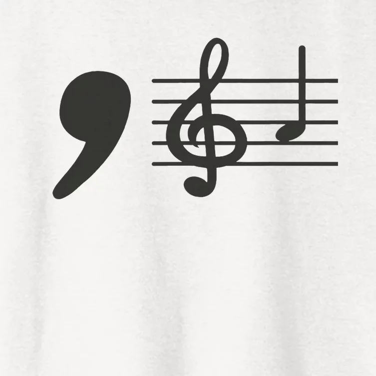 Comma La Music Notes Kamala Harris Music Teacher Elections Women's Crop Top Tee