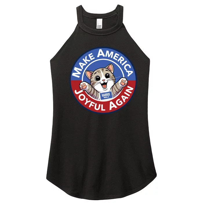 Cat Lady Make America Joyful Again Women’s Perfect Tri Rocker Tank