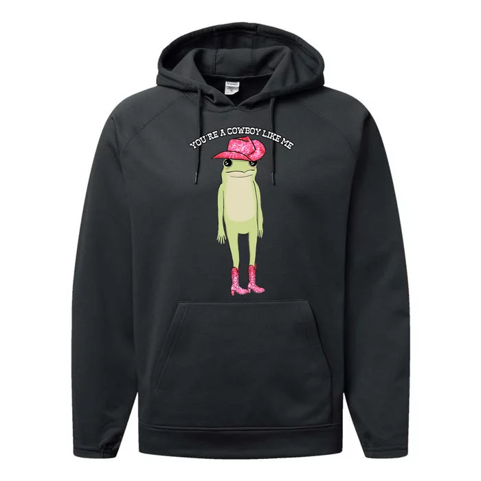 Cowboy Like Me Frog Performance Fleece Hoodie