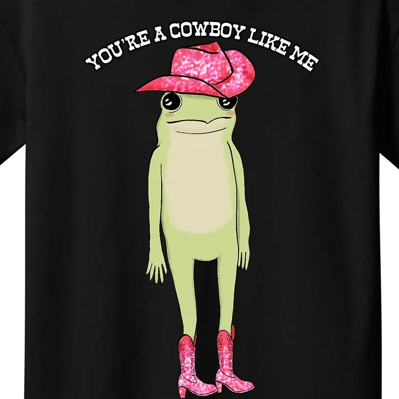 Cowboy Like Me Frog Kids T-Shirt