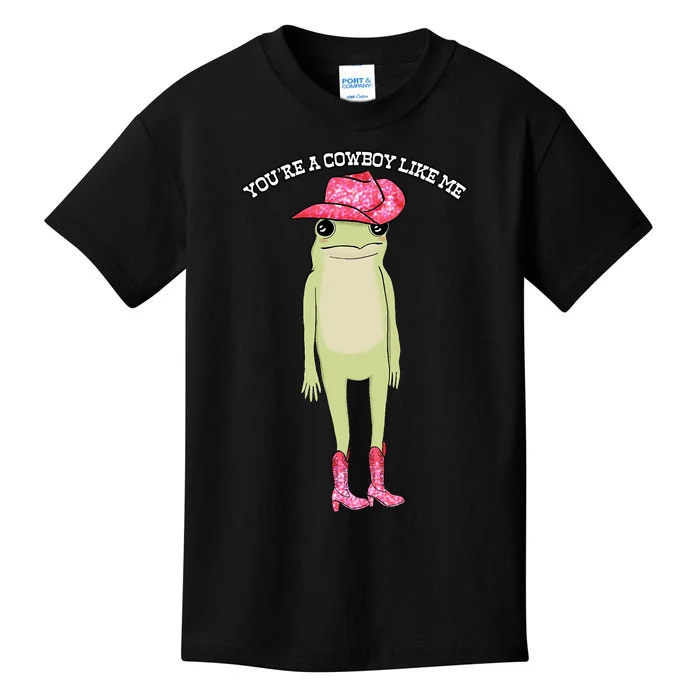 Cowboy Like Me Frog Kids T-Shirt