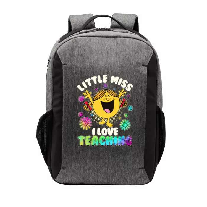 Cute Little Miss I Love Teaching Vector Backpack