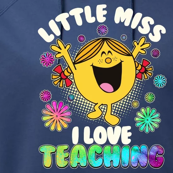 Cute Little Miss I Love Teaching Performance Fleece Hoodie