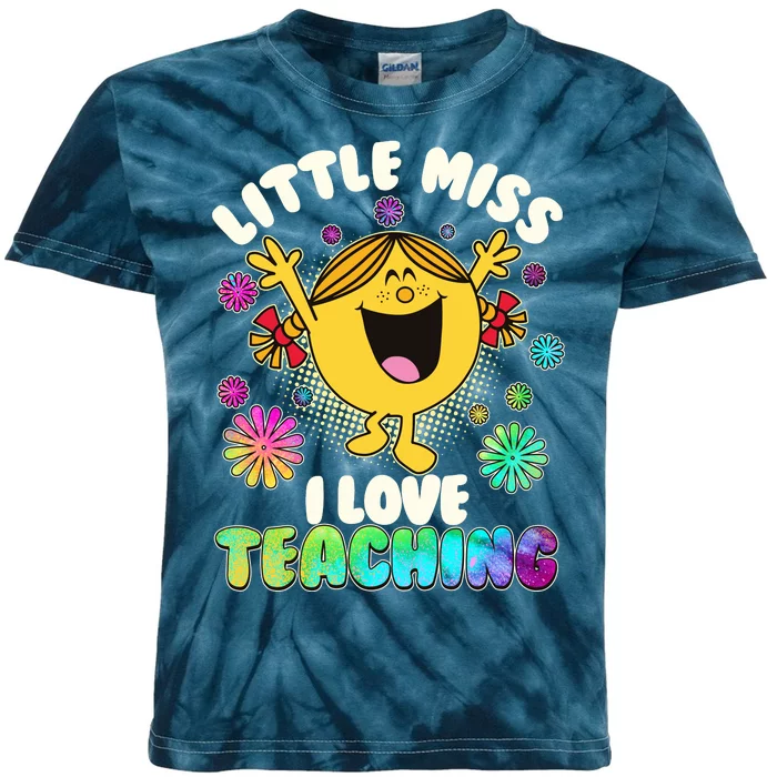 Cute Little Miss I Love Teaching Kids Tie-Dye T-Shirt