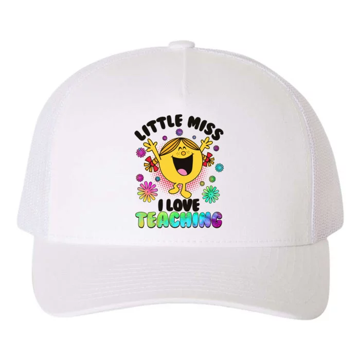 Cute Little Miss I Love Teaching Yupoong Adult 5-Panel Trucker Hat