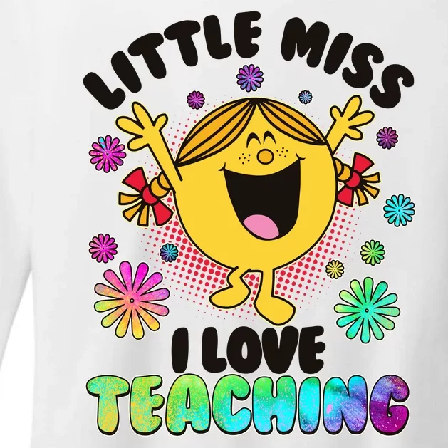 Cute Little Miss I Love Teaching Womens CVC Long Sleeve Shirt