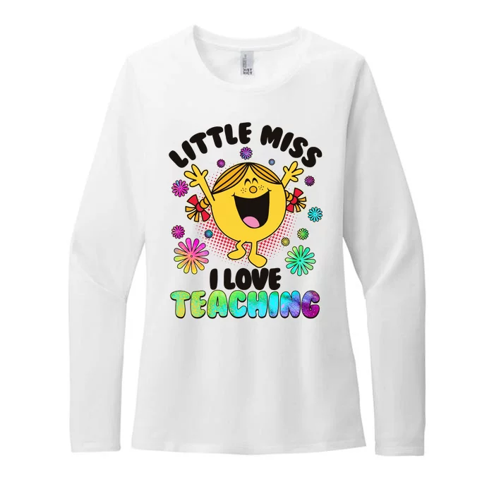 Cute Little Miss I Love Teaching Womens CVC Long Sleeve Shirt