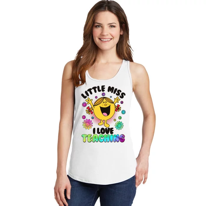 Cute Little Miss I Love Teaching Ladies Essential Tank