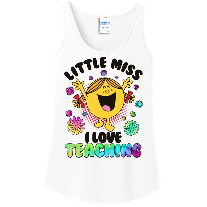 Cute Little Miss I Love Teaching Ladies Essential Tank