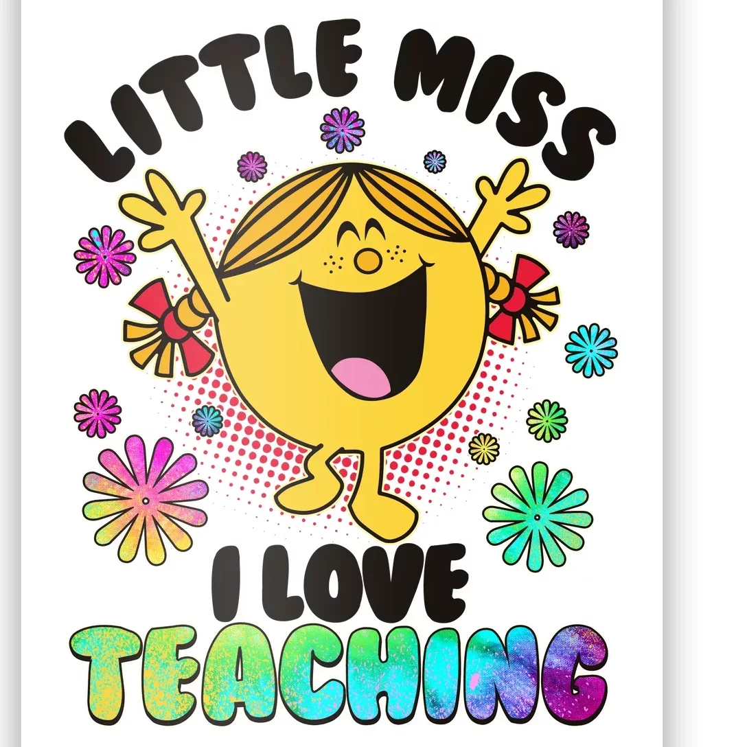 Cute Little Miss I Love Teaching Poster