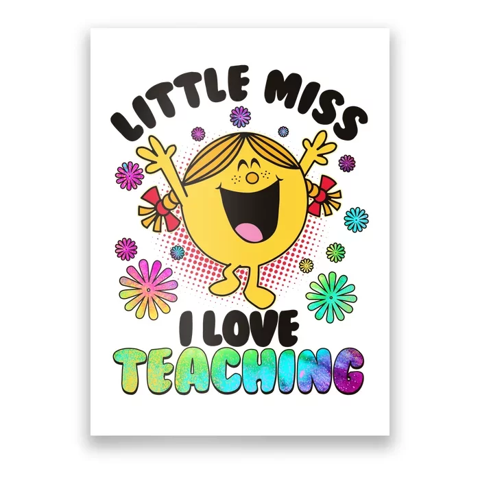 Cute Little Miss I Love Teaching Poster