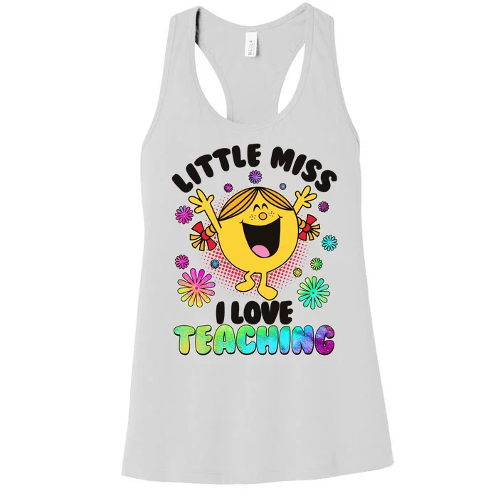 Cute Little Miss I Love Teaching Women's Racerback Tank