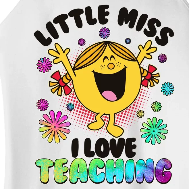 Cute Little Miss I Love Teaching Women’s Perfect Tri Rocker Tank