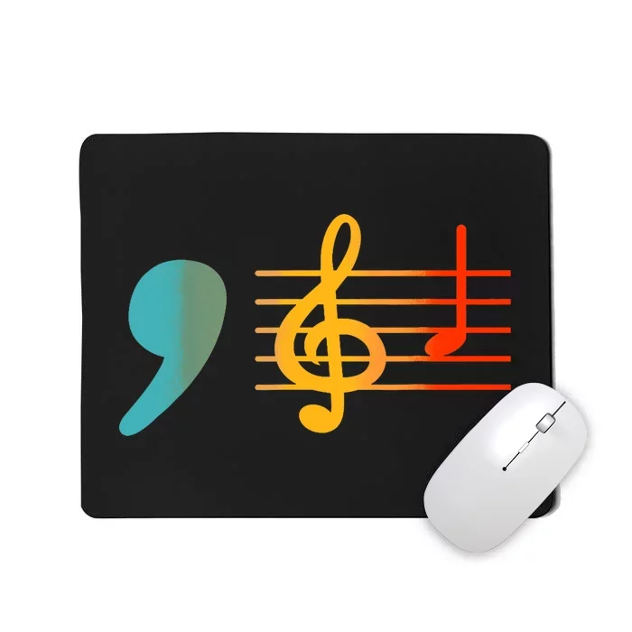 Comma La Music Notes Kamala Harris Music Teacher Elections Mousepad